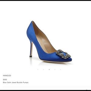Brand New Manolo Blahnik Hangisi Pumps — as seen in the Sex & The City movie